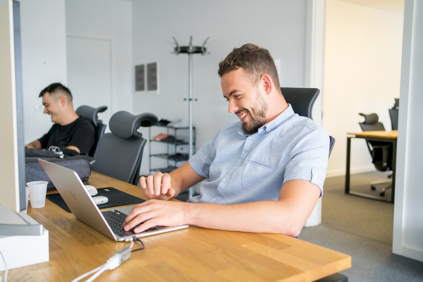 A professional technology workspace